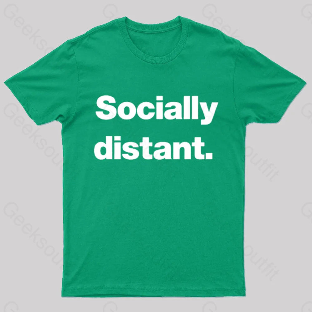 Socially Distant Nerd T-Shirt Green / S