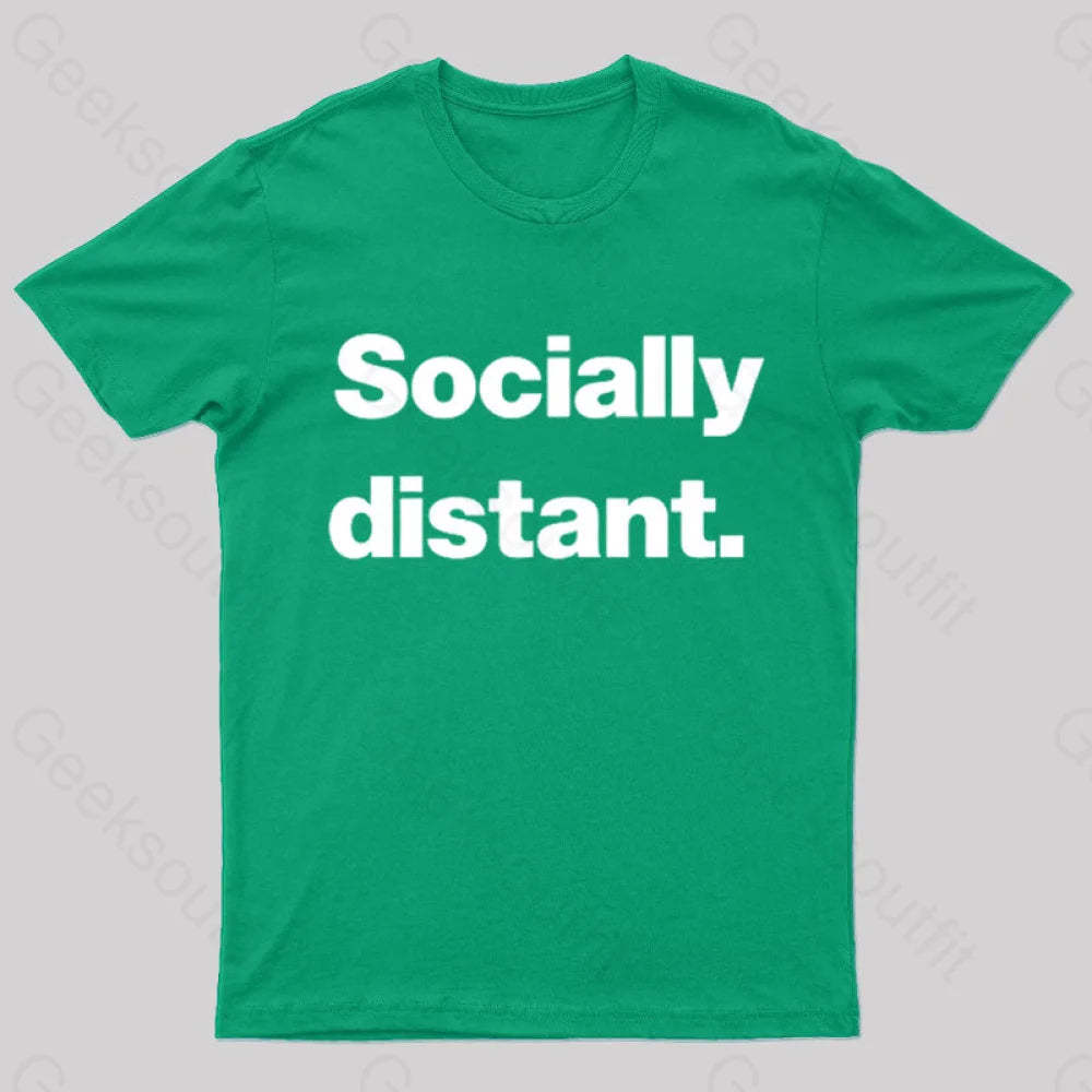 Socially Distant Nerd T-Shirt Green / S