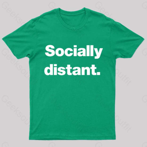 Socially Distant Nerd T-Shirt Green / S