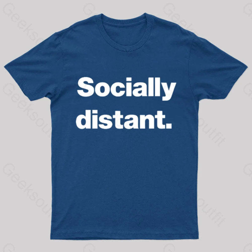 Socially Distant Nerd T-Shirt Navy / S