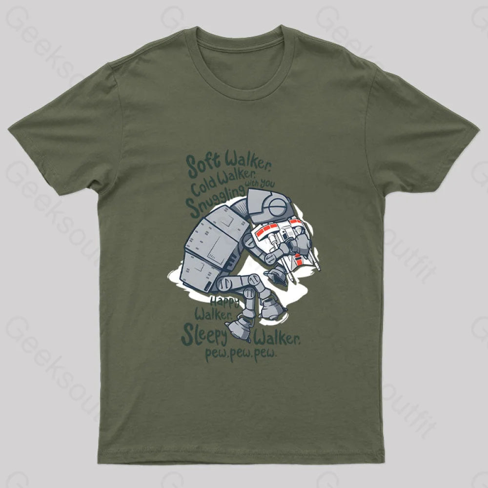 Soft Walker Geek T-Shirt Army Green / S