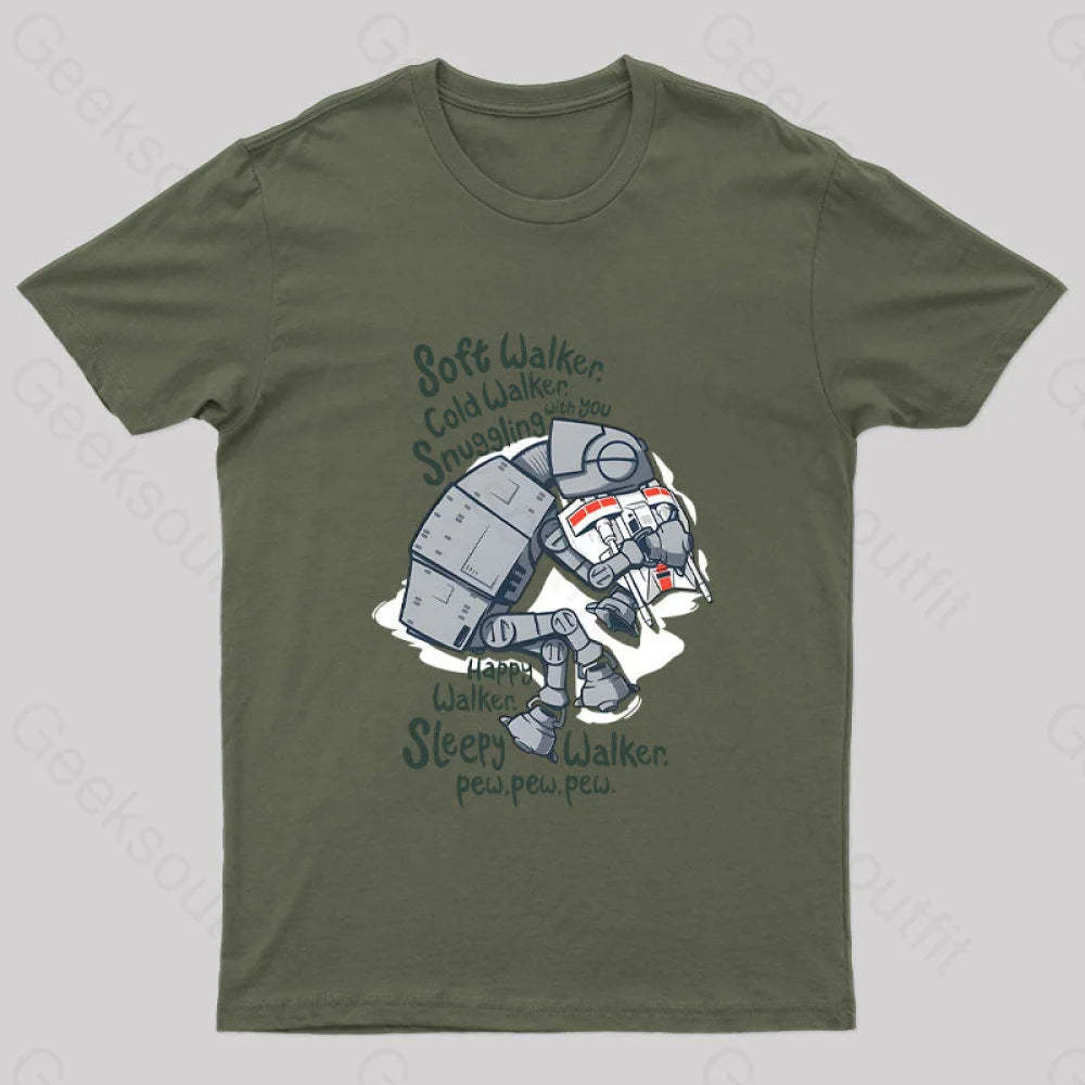 Soft Walker Geek T-Shirt Army Green / S