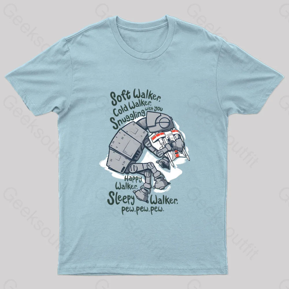 Soft Walker Geek T-Shirt Light Blue / S