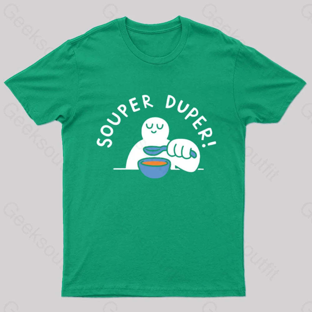 Souper Duper Geek T-Shirt Green / S