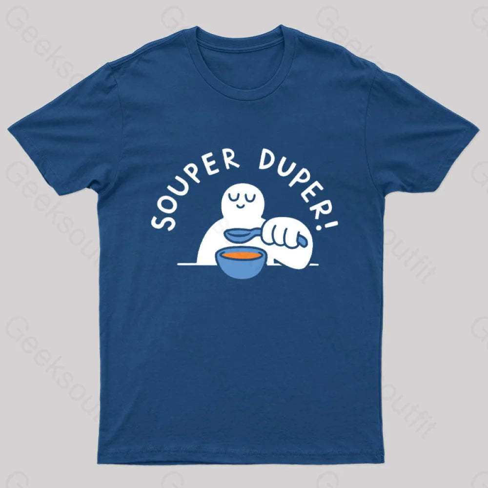Souper Duper Geek T-Shirt Navy / S