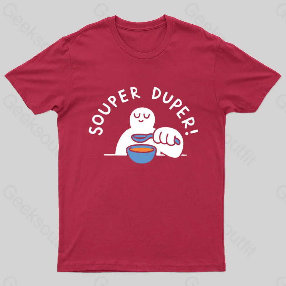 Souper Duper Geek T-Shirt Red / S