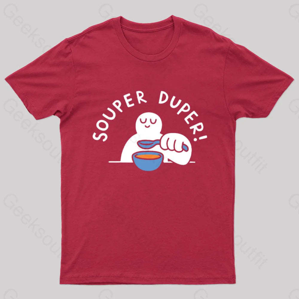 Souper Duper Geek T-Shirt Red / S