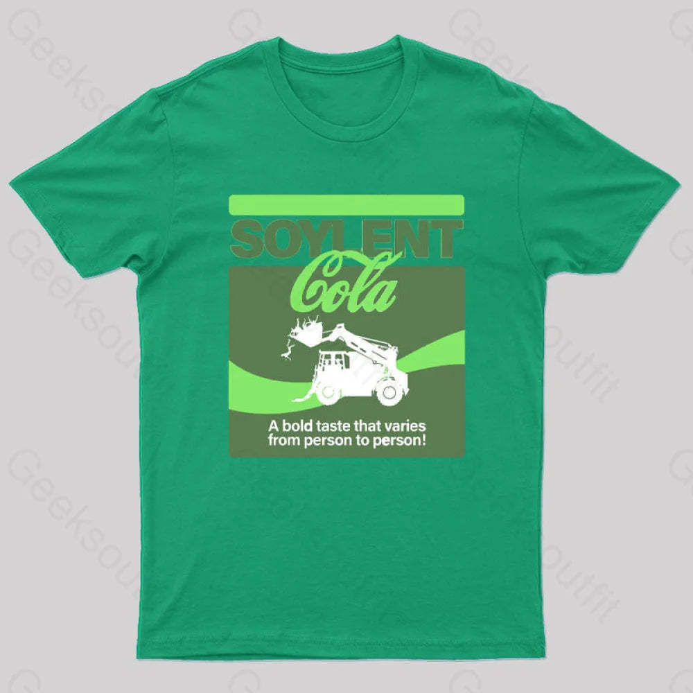 Soylent Cola Geek T-Shirt Green / S
