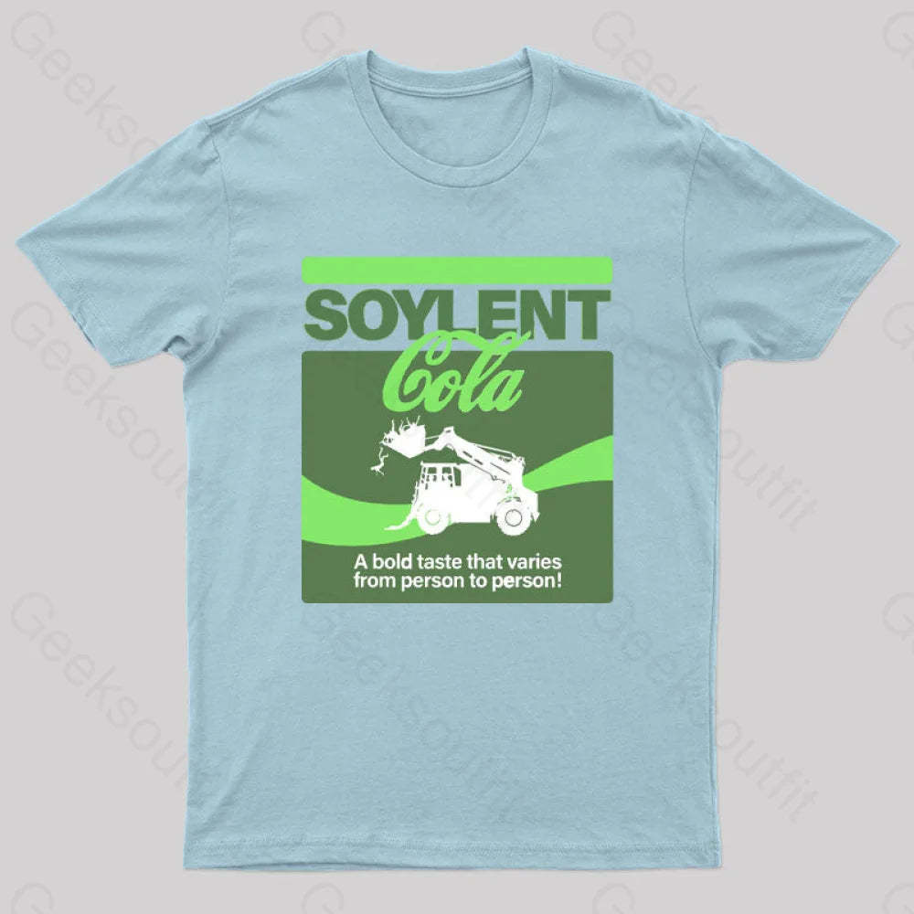 Soylent Cola Geek T-Shirt Light Blue / S