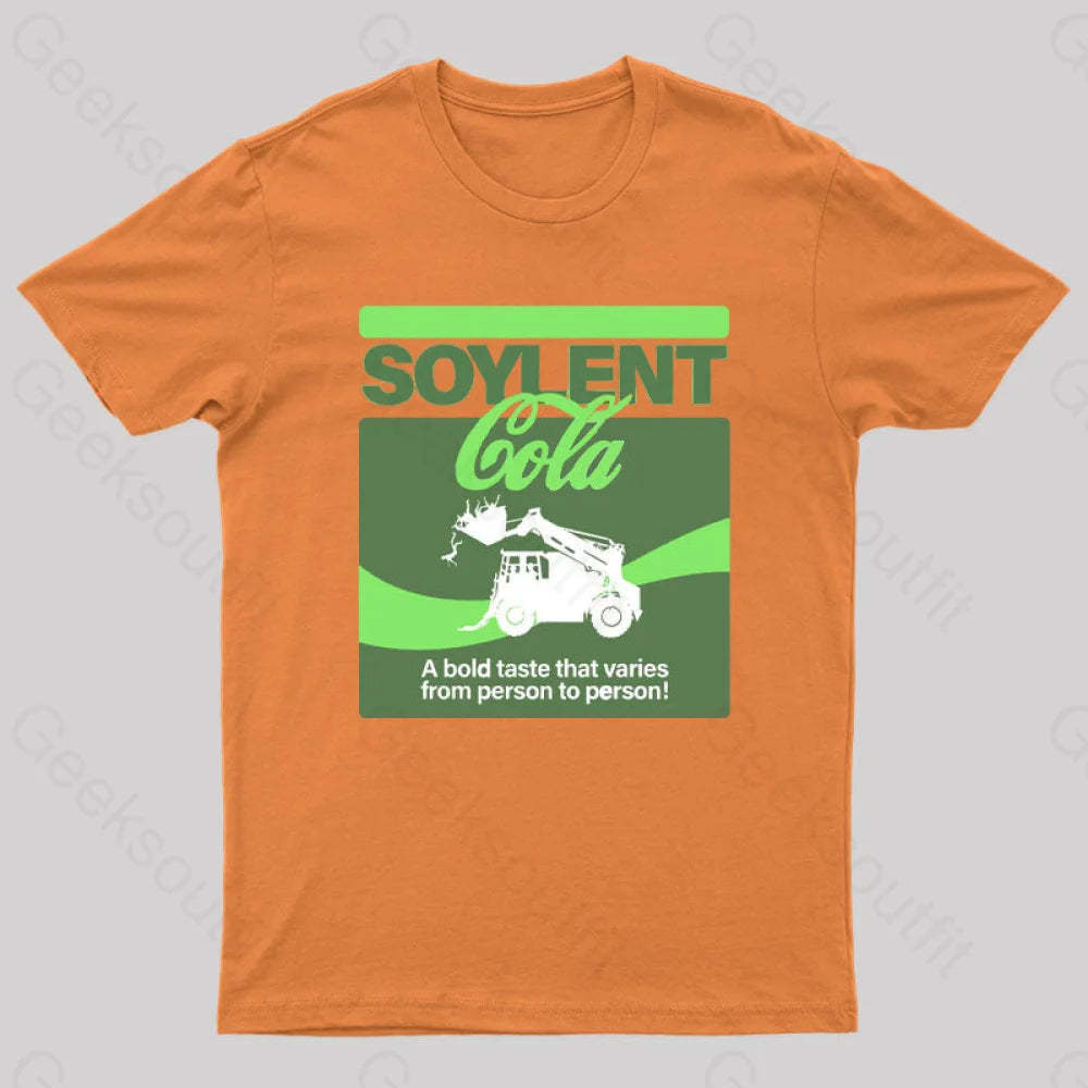 Soylent Cola Geek T-Shirt Orange / S