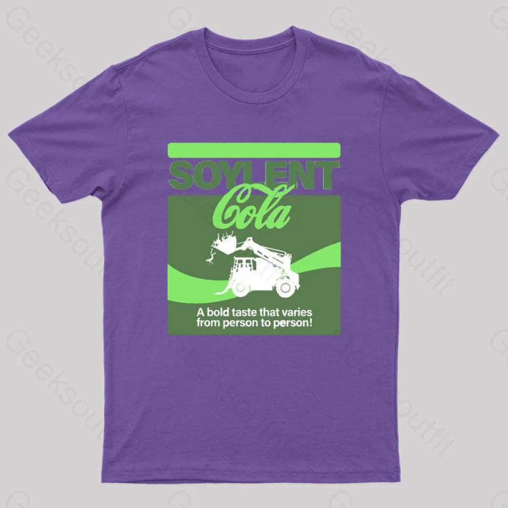 Soylent Cola Geek T-Shirt Purple / S