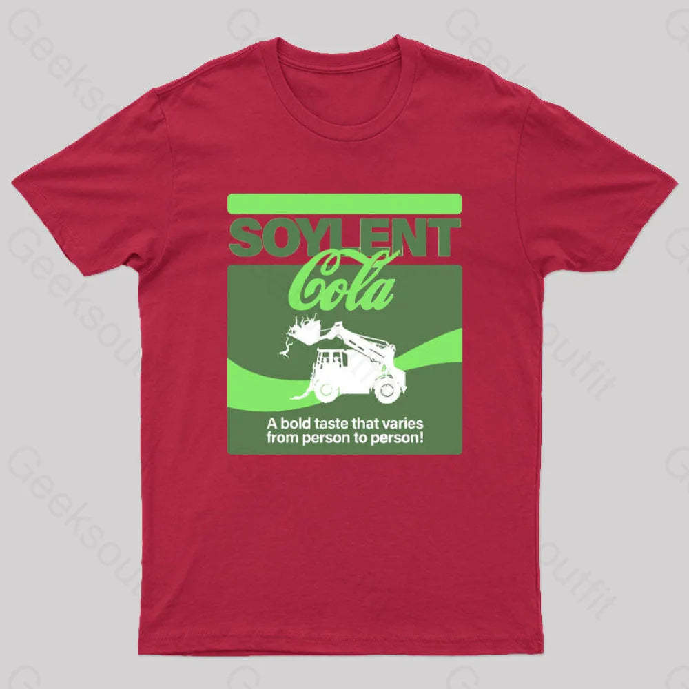 Soylent Cola Geek T-Shirt Red / S