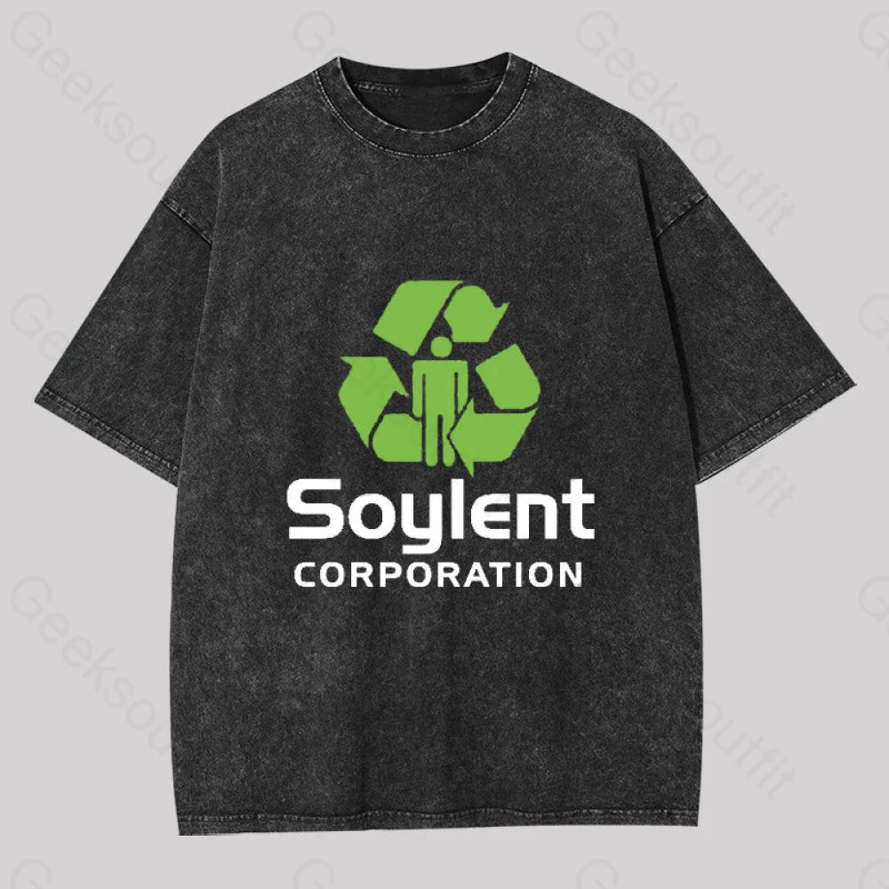 Soylent Corporation Geek Washed T-Shirt Black / S