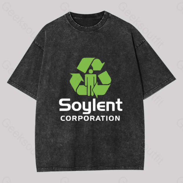 Soylent Corporation Geek Washed T-Shirt Black / S