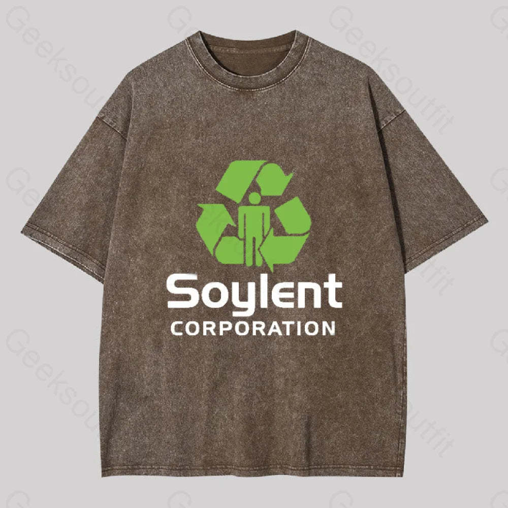 Soylent Corporation Geek Washed T-Shirt Coffee / S