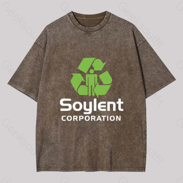Soylent Corporation Geek Washed T-Shirt Coffee / S