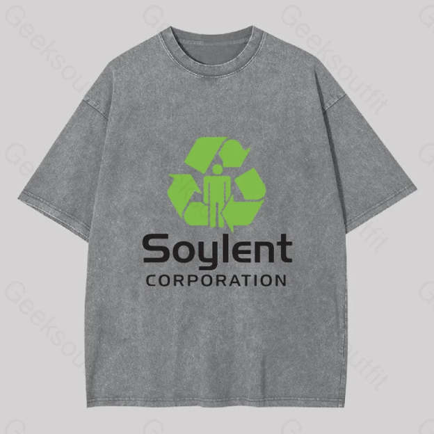 Soylent Corporation Geek Washed T-Shirt Grey / S