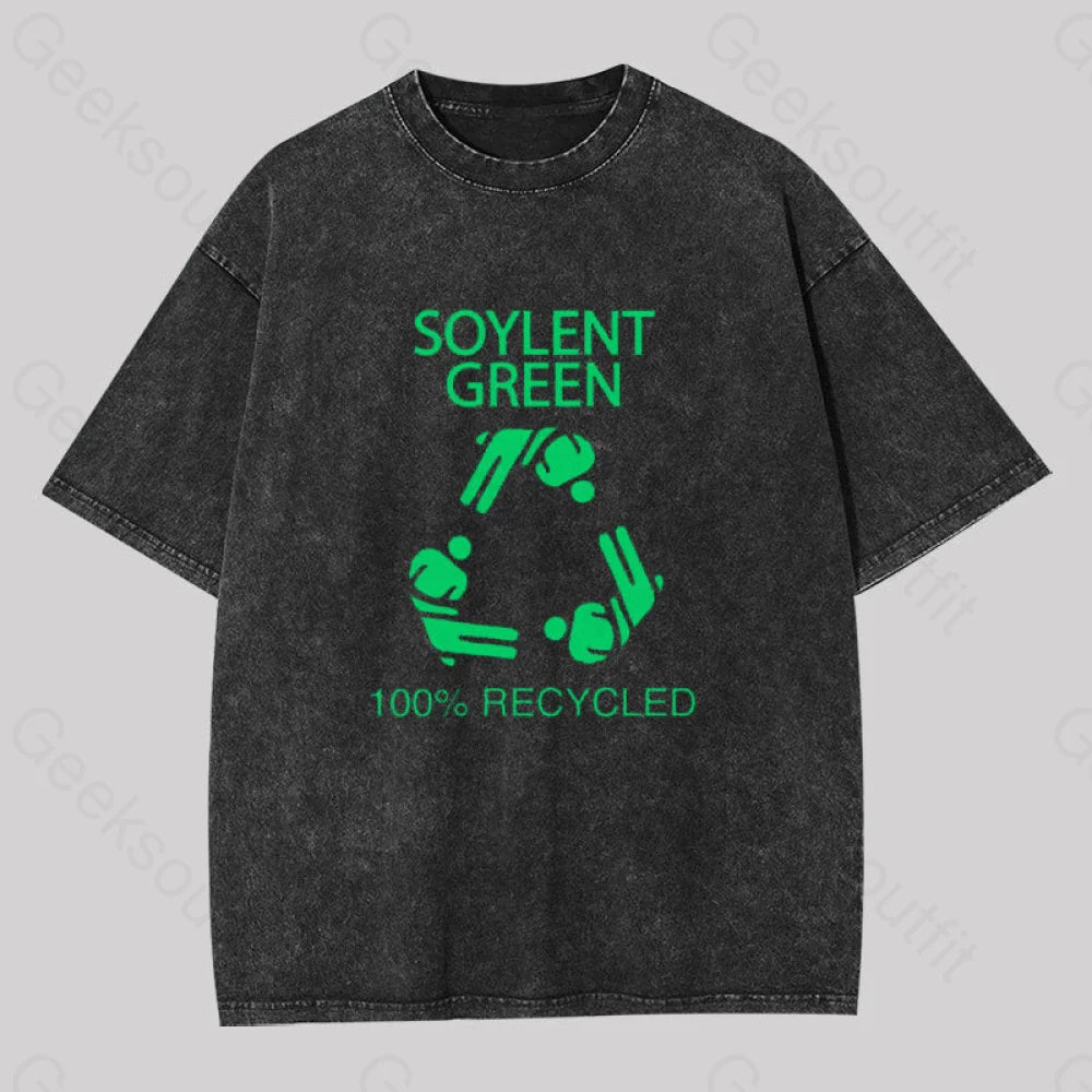 Soylent Green 100% Recycled Geek Washed T-Shirt Black / S