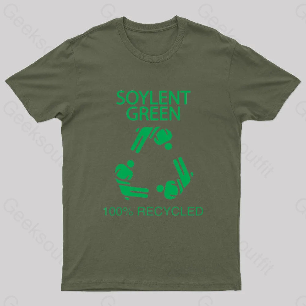 Soylent Green 100% Recycled Nerd T-Shirt Army / S