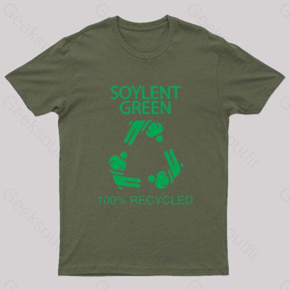 Soylent Green 100% Recycled Nerd T-Shirt Army / S