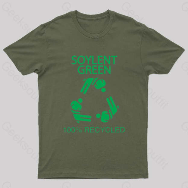 Soylent Green 100% Recycled Nerd T-Shirt Army / S