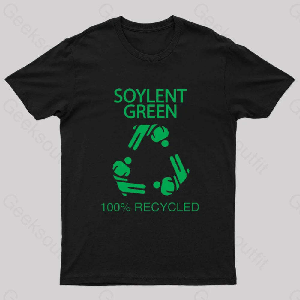 Soylent Green 100% Recycled Nerd T-Shirt Black / S