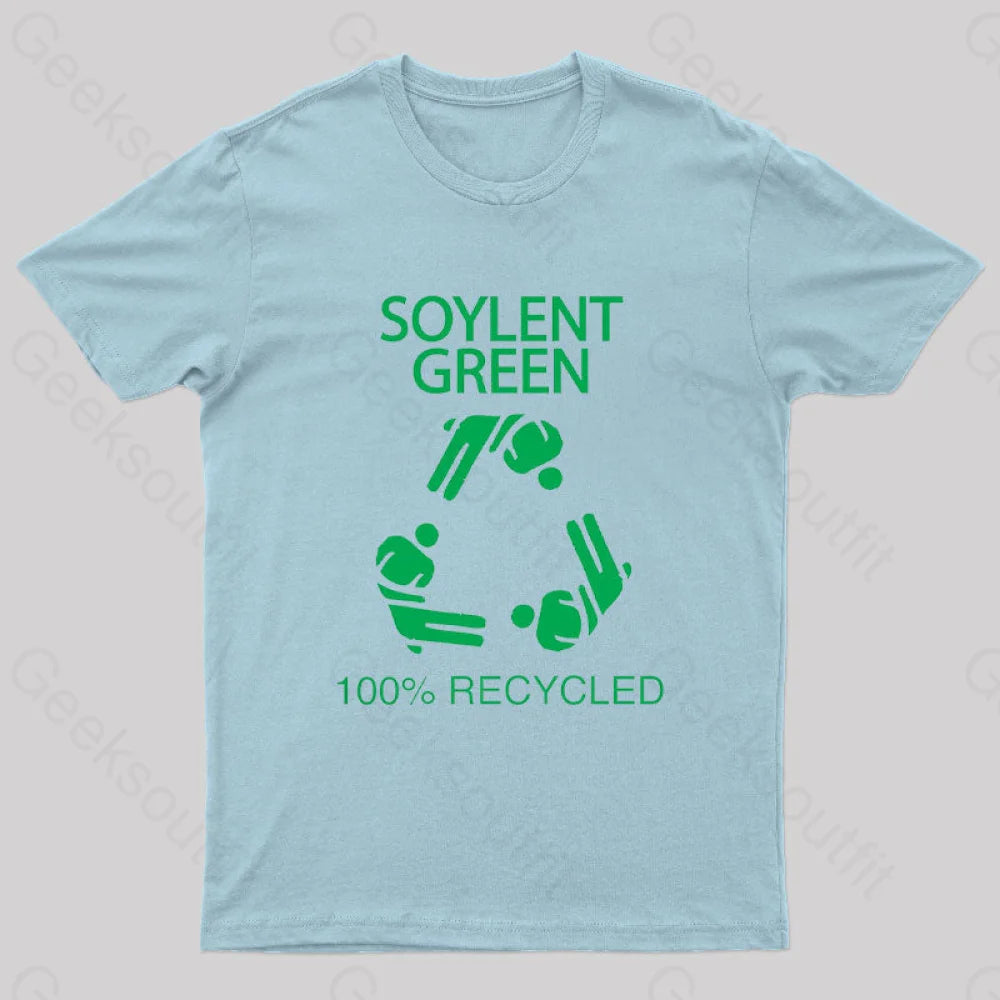 Soylent Green 100% Recycled Nerd T-Shirt Light Blue / S