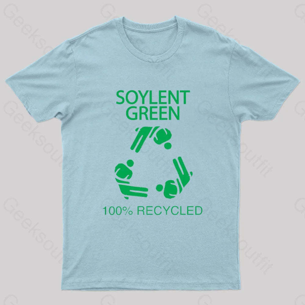 Soylent Green 100% Recycled Nerd T-Shirt Light Blue / S