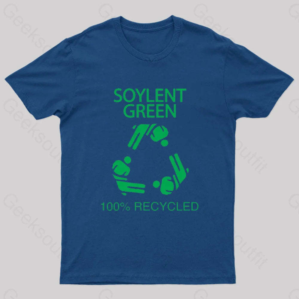 Soylent Green 100% Recycled Nerd T-Shirt Navy / S