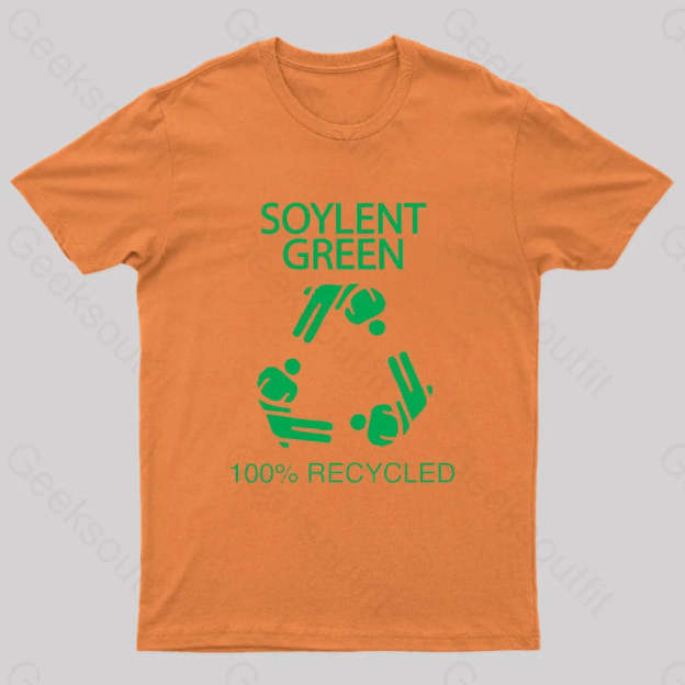 Soylent Green 100% Recycled Nerd T-Shirt Orange / S