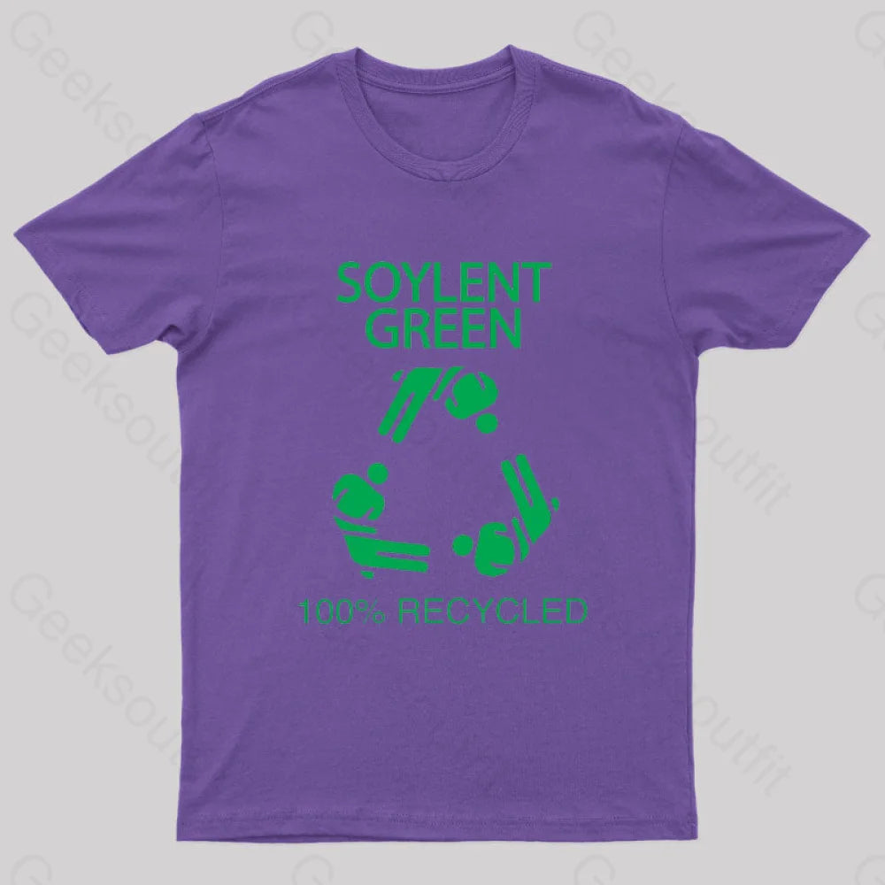Soylent Green 100% Recycled Nerd T-Shirt Purple / S