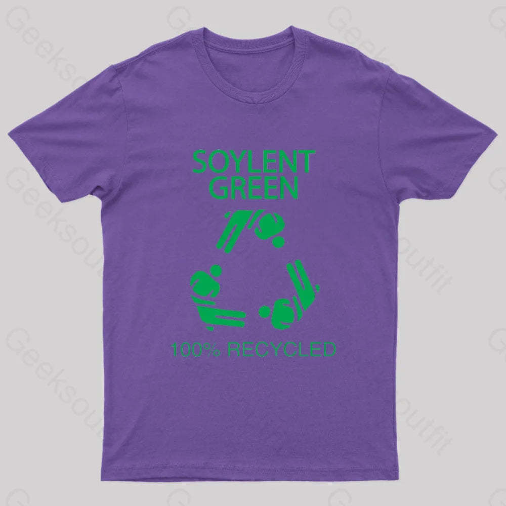 Soylent Green 100% Recycled Nerd T-Shirt Purple / S