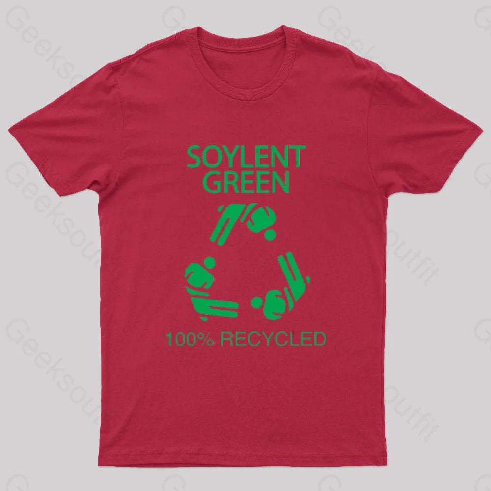 Soylent Green 100% Recycled Nerd T-Shirt Red / S