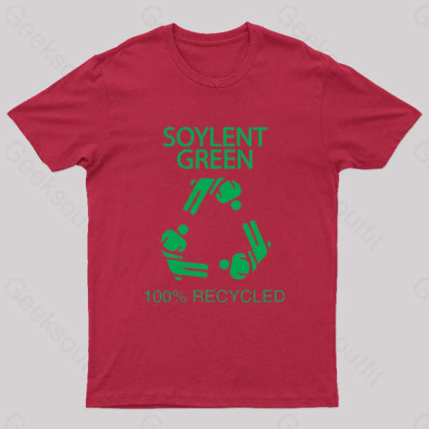 Soylent Green 100% Recycled Nerd T-Shirt Red / S