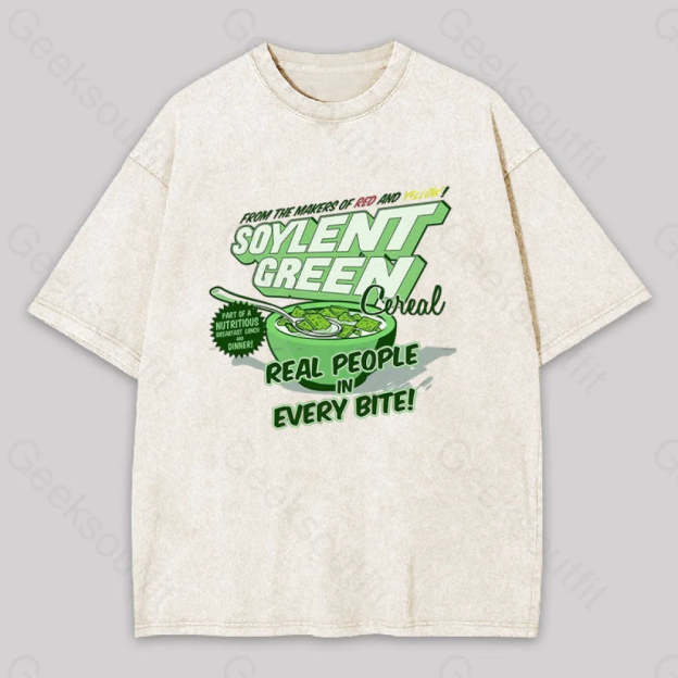 Soylent Green Cereal Washed T-Shirt Apricot / S
