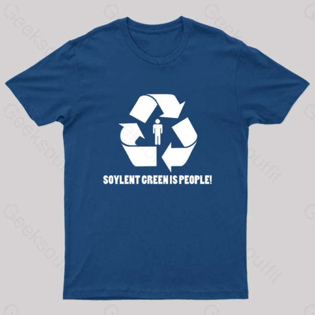 Soylent Green Is People Geek T-Shirt Navy / S