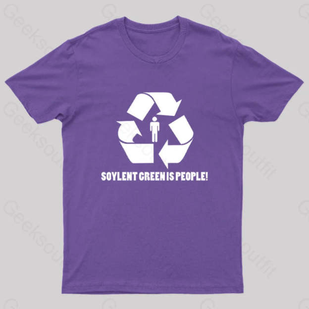 Soylent Green Is People Geek T-Shirt Purple / S