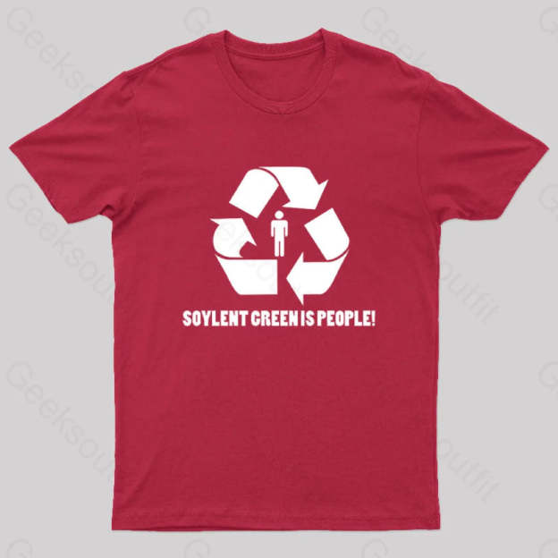 Soylent Green Is People Geek T-Shirt Red / S