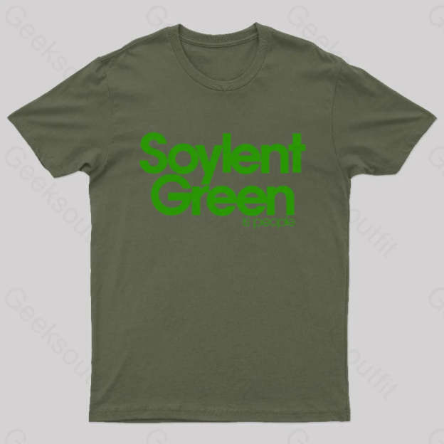 Soylent Green Is People Nerd T-Shirt Army / S