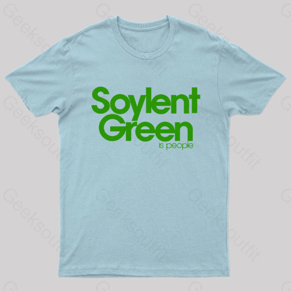 Soylent Green Is People Nerd T-Shirt Light Blue / S