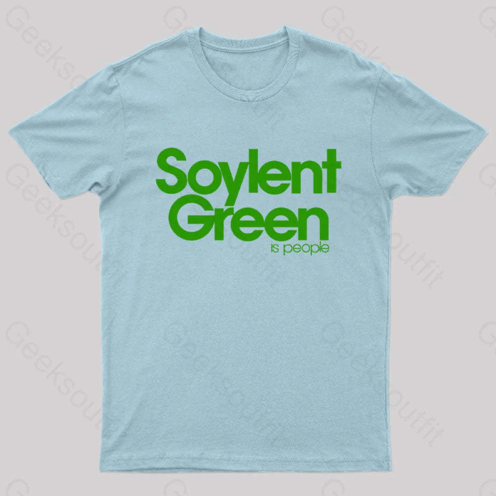 Soylent Green Is People Nerd T-Shirt Light Blue / S