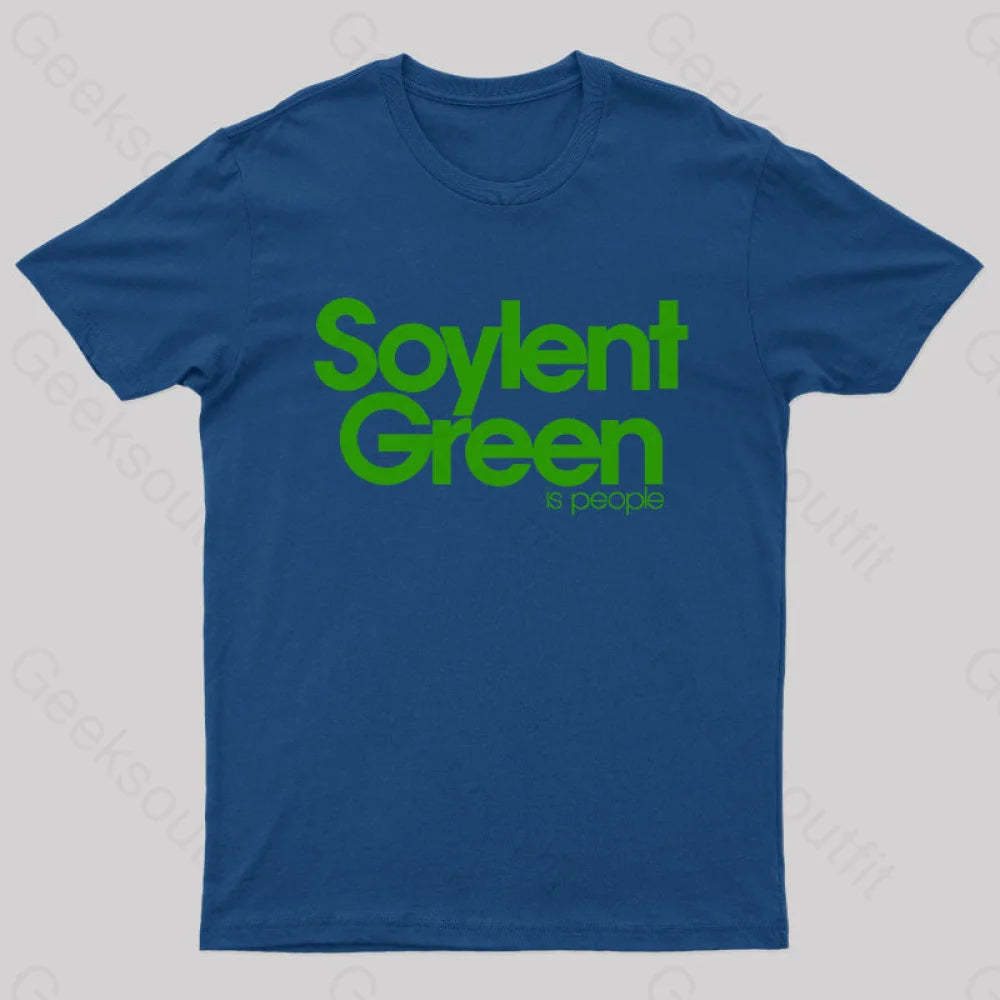 Soylent Green Is People Nerd T-Shirt Navy / S