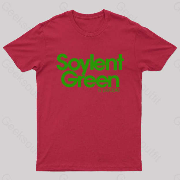Soylent Green Is People Nerd T-Shirt Red / S