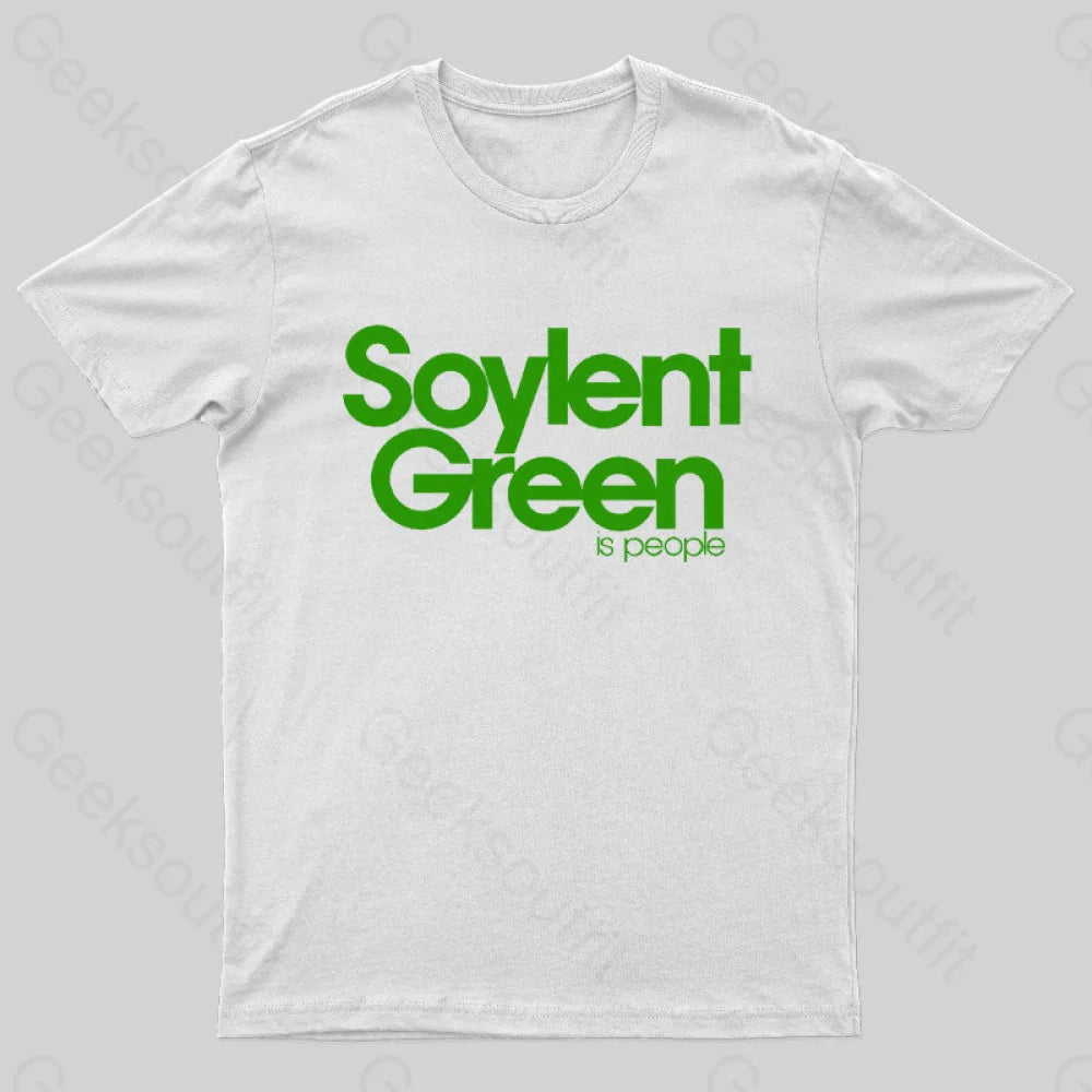Soylent Green Is People Nerd T-Shirt White / S