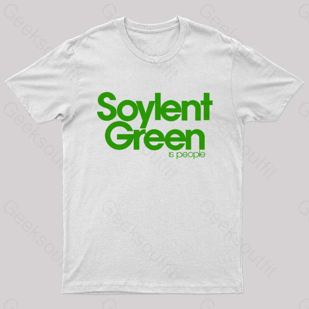 Soylent Green Is People Nerd T-Shirt White / S