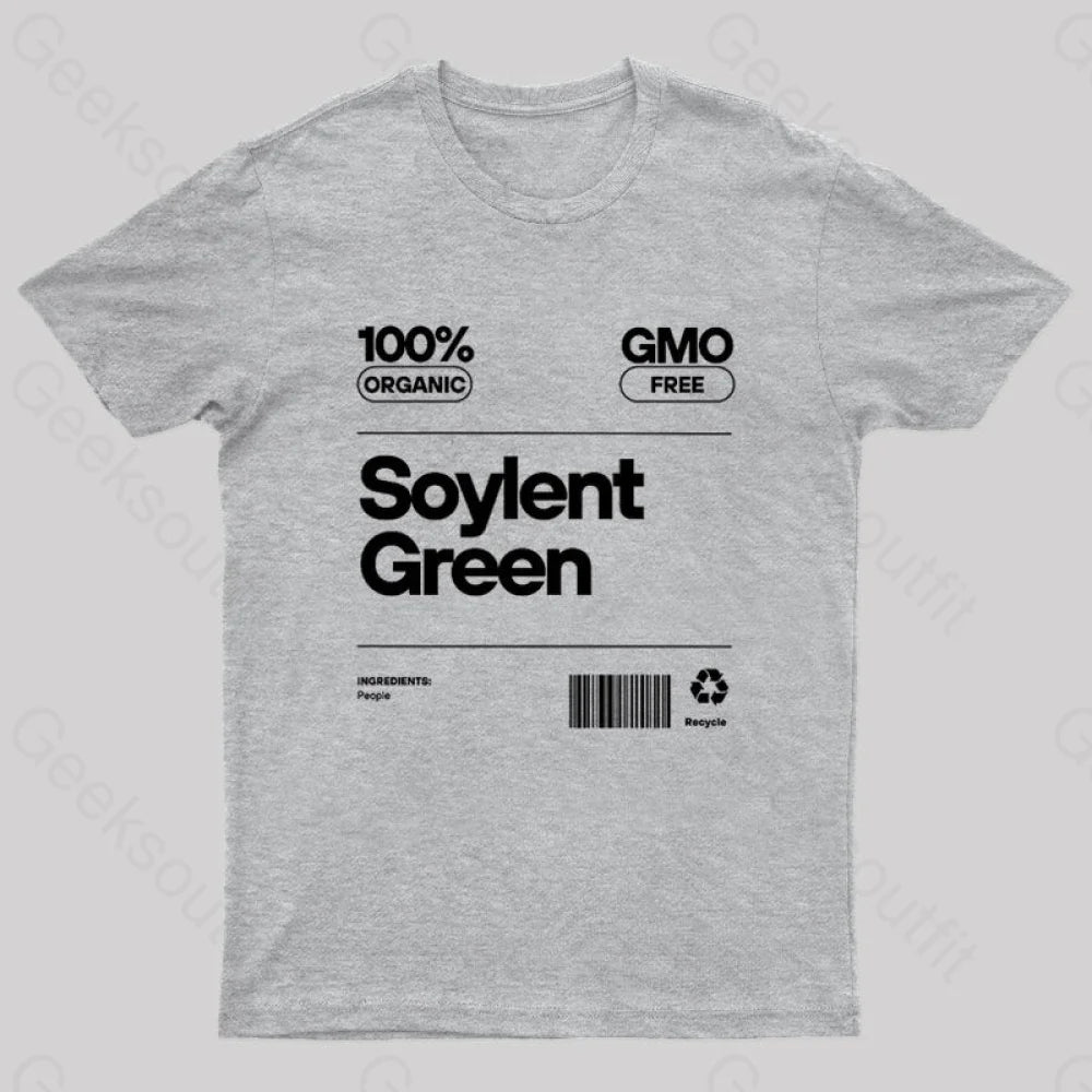 Soylent Green Tag Nerd T-Shirt Grey / S