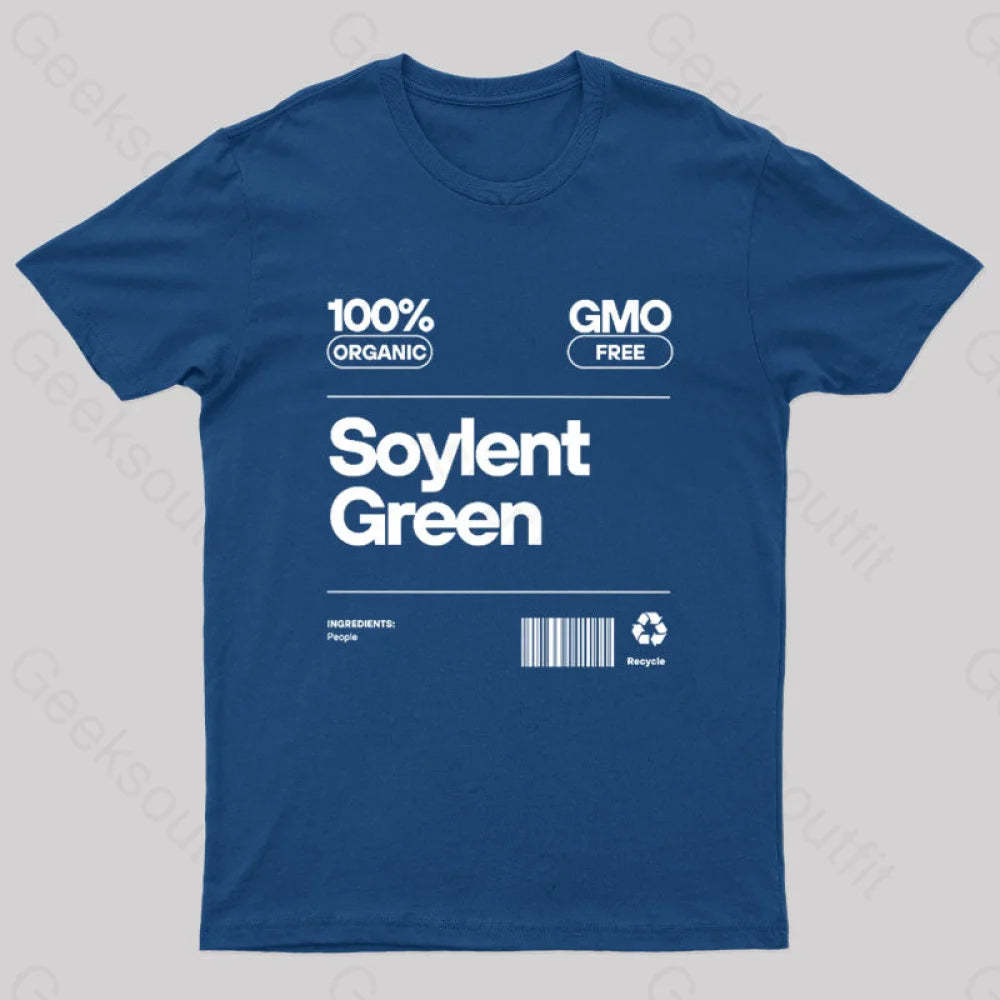 Soylent Green Tag Nerd T-Shirt Navy / S