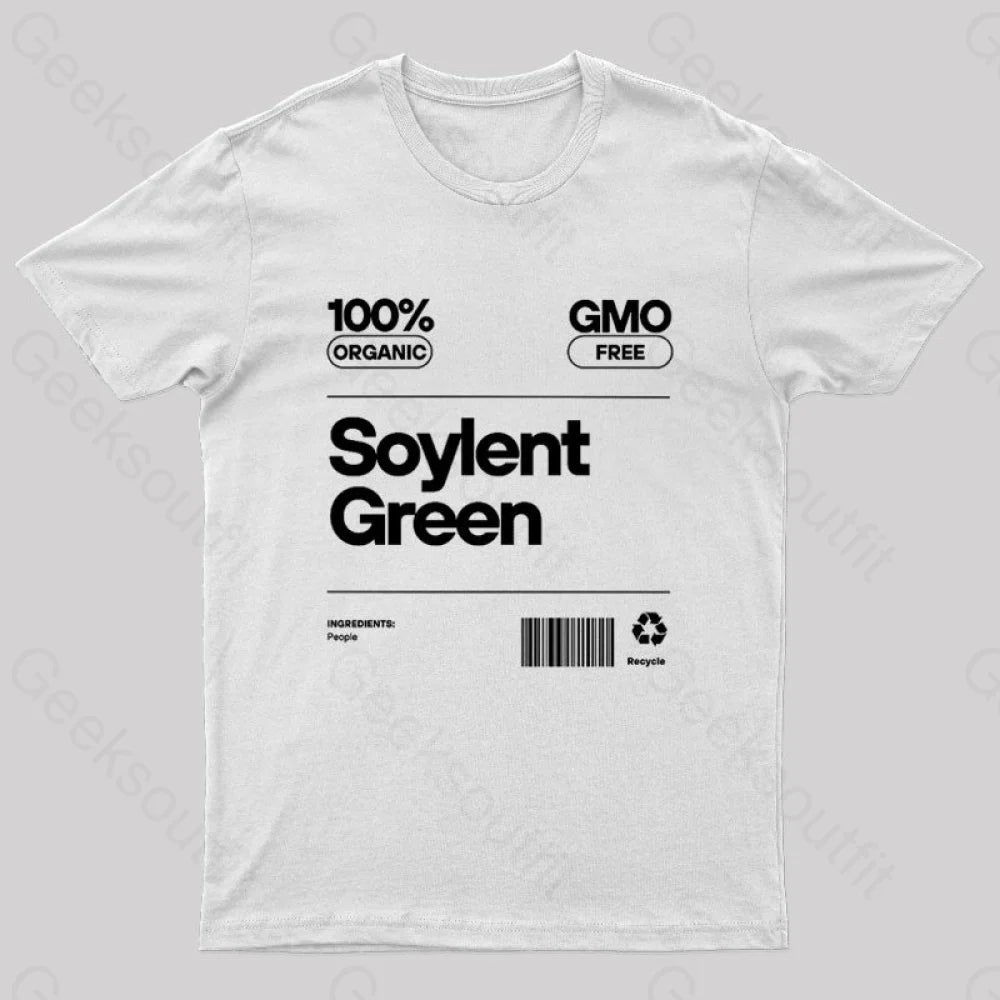 Soylent Green Tag Nerd T-Shirt White / S