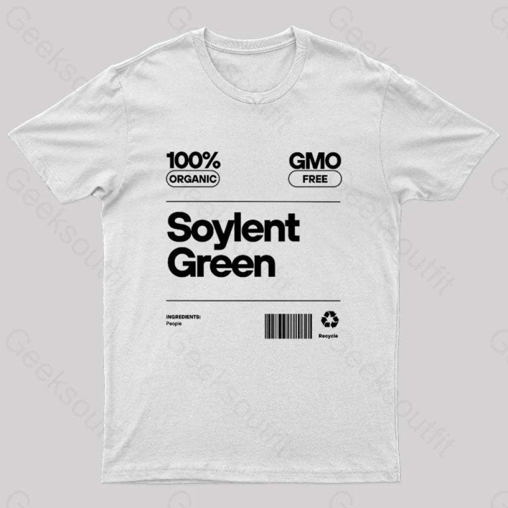 Soylent Green Tag Nerd T-Shirt White / S
