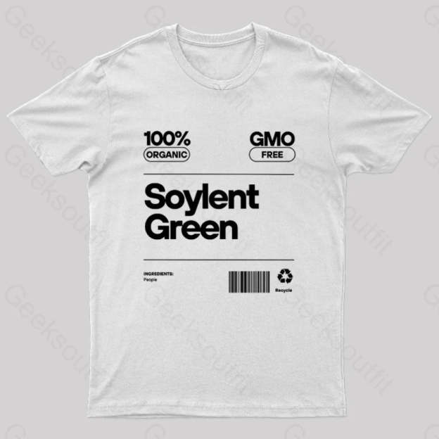Soylent Green Tag Nerd T-Shirt White / S